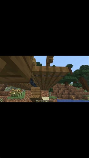 I built a cute bridge in my world! #minecraft #minecraftbuilding #gaming #short