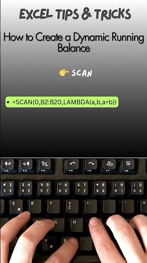 How to Create a Dynamic Running Balance💡 300+ Excel Tips & Tricks – Beginner to Pro!