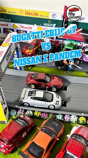Mini GT Bugatti EB110 GT vs Nissan Z Pandem! Epic 1:64 Diorama City Race 🏎️🔥