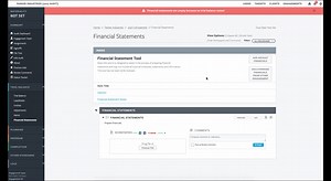 Rollforward on Financial Statement Builder