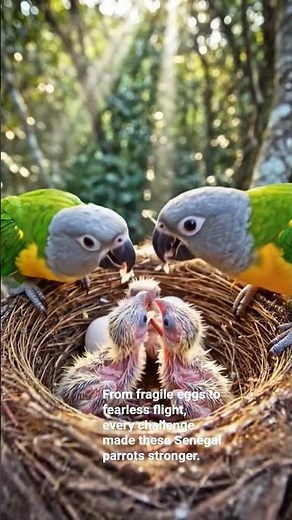 Senegal Parrot From Egg to Survivor #Wildlife #Nature #NatureLovers #Birds #bravegeors