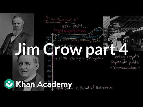 Jim Crow part 4 | The Gilded Age (1865-1898) | US History | Khan Academy