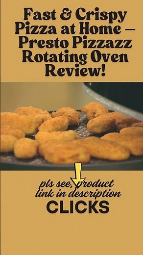 Fast & Crispy Pizza at Home–Presto Pizzazz Rotating Oven Review!|Presto Pizzazz Rotating Oven-shorts