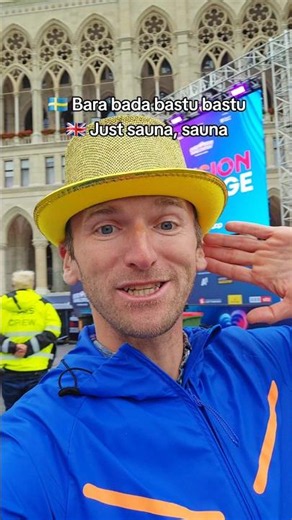 Bara Bada Bastu in Euro Village 🎤 #sauna #esc2025 #eurovision #sweden