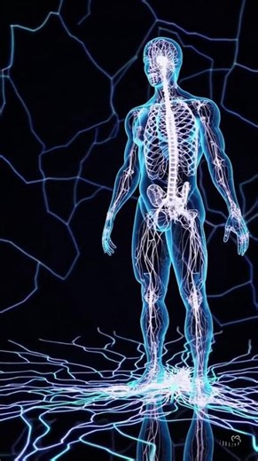Human Figure Made of Light ✨🧠 | Neural Pathway Visualization #Shorts