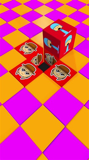 Fun 3D Spinning Cube #3D #Shorts