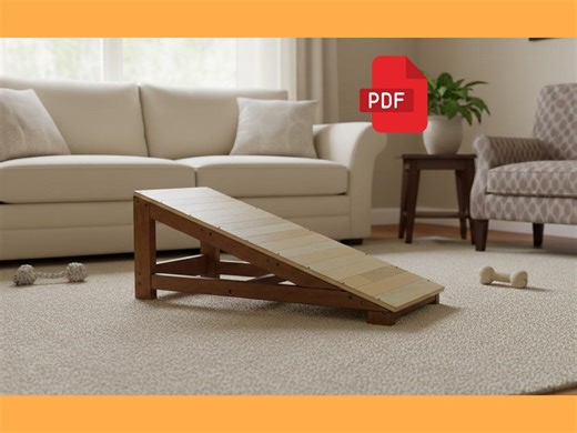 DIY Wooden Dog Ramp Plans – Pet Access Stairs for High Bed (digital Download) - Etsy