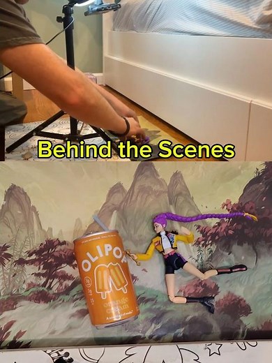 Behind the Scenes Fighting the Urge for Another ‎⁨‪@OLIPOP‬ Kpop Demon Hunters Stop Motion
