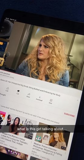 found this old ass video of meghan trainor on my phone 😭