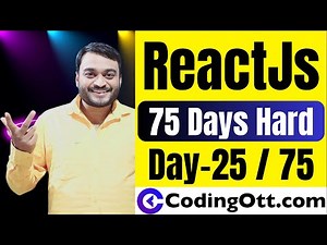Day-25/75 - React Tailwind CSS Tutorial Setup | React Js and Next Js tutorial for beginners in hindi