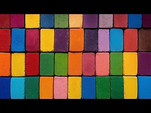+100 colorful chalk blocks / Oddly satisfying by ‪@ColourChalk‬