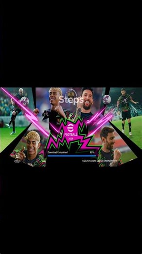 solution to efootball hanging on downloading screen after update. #efootball #efootball2026 #shorts