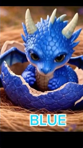 What’s inside the Blue Egg? 🥚💙 Baby Dragon Hatches! #Shorts #Kids #Colours #Colors #BabyDragon