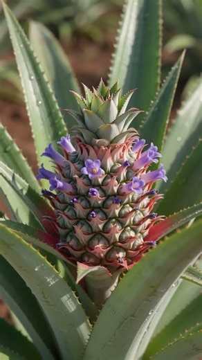 Pineapple Fruit Life Cycle | From Planting to Harvest | Complete Growing Stages 🍍