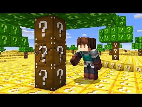 Minecraft, But The World is LUCKY!
