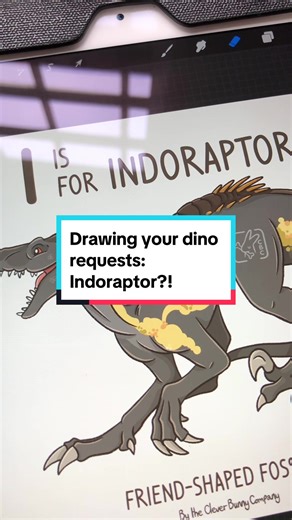 Dinosaur Drawing: Indoraptor Art Reveal