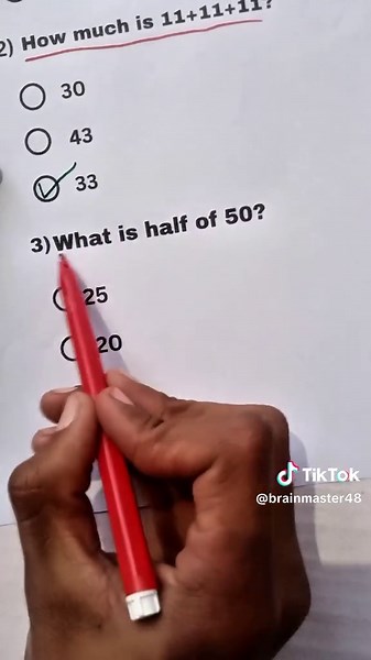 Math Quiz Challenge: Can You Score 3/3?