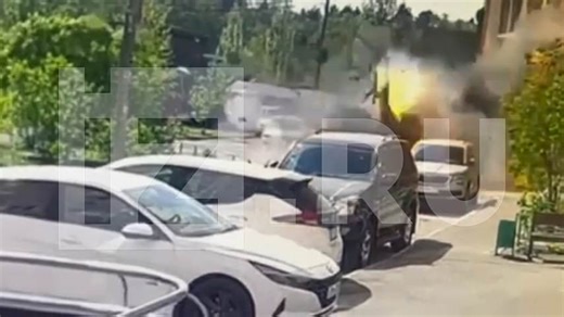 Moment car explodes in Moscow killing a 'senior Russian officer'