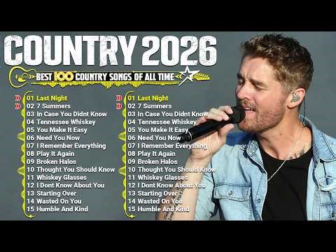 Best Country Music 2026 - Brett Young, Morgan Wallen, Luke Combs, Chris Stapleton, Luke Bryan,