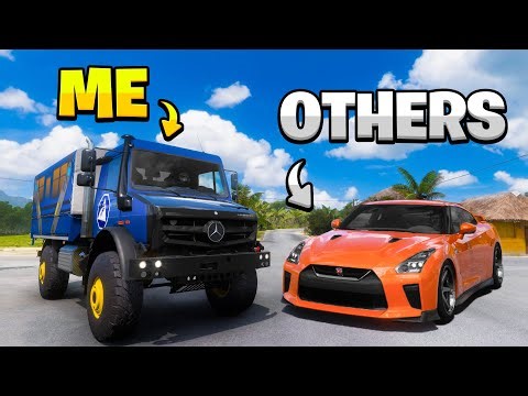 I Tried The BIGGEST Car In Forza Online Races... (dont try this)