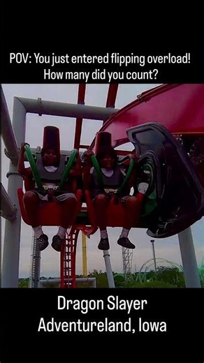 How was this many flips even possible? #dragonslayer #adventureland #adventurelandiowa #freespin
