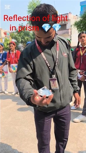 reflection of light in prism 💎💎#science #scienceexperiment #sciencefacts #scienceshorts