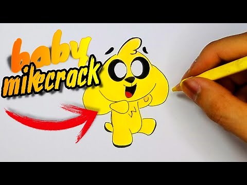 como DIBUJAR a MIKECRACK BEBE | facil PASO a PASO | HOW to DRAW baby MIKECRACK | Cls artz
