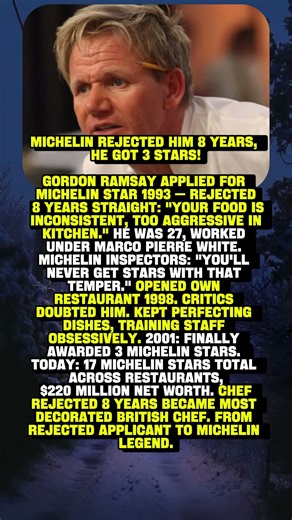 MICHELIN REJECTED HIM 8 YEARS, HE GOT 3 STARS 🍽⭐️