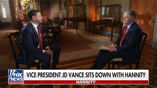 JUST IN — VP Vance addresses potential 2028 presidential run in exclusive Sean Hannity interview: "We're gonna win the midterms. We're gonna do everything that we can to win the midterms. And then after that, I'm gonna sit down with the president of the United States and talk to him about it." | Fox News