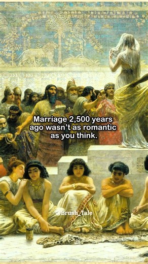 Ancient Marriage Market: Beauty Sold, Brides Bought🥀🥀 #history #painting #story