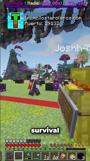 ¡Servidor Minecraft 24/7: Java, Bedrock, PvP y Más! #shorts