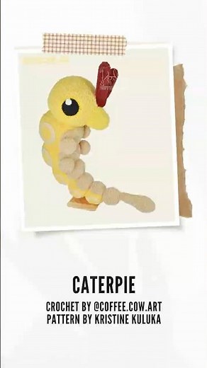 caterpie crochet timelapse