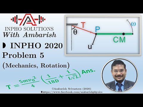 INPHO 2020, Problem 5 (Rotational Mechanics)
