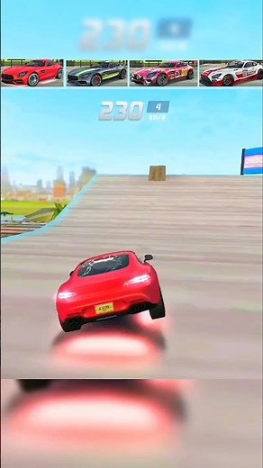 Top 4 Super cars Stunt Challenge 😵 Extreme Car Driving Simulator Which Car Will Land On Parking