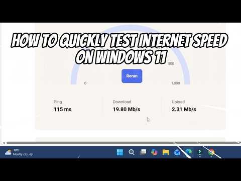 How to Quickly Test Internet Speed on Windows 11