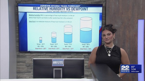 Understanding relative humidity vs. dew point