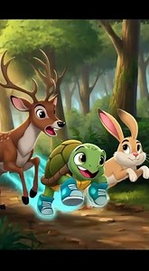 The Super Fast Turtle 🐢⚡ #3danimation #kidsstory