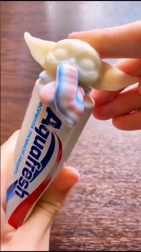 Secret toothpaste toy!! Mystery inside toothpaste? #shorts
