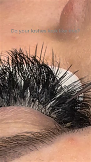 Do your lashes look like this? 👀Clumped or stuck-together extensions can cause discomfort, poor retention, and even damage your natural lashes.Each lash should be individually isolated for a soft, fluffy, and healthy look! 🖤If your lashes are feeling heavy or stuck, it may be time for a proper removal and fresh set at Lash Therapy LLC 💕#LashTherapyLLC #LashHealth #PrestonsburgLashes | Lash Therapy LLC