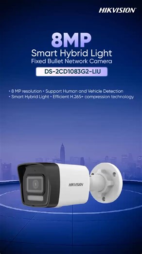 Hikvision 8MP Smart Dual Light Camera 📷✨ Experience high-resolution 8MP video with Smart Dual Light technology and advanced Human & Vehicle Detection for clear, reliable security—day and night. A smart security solution designed for sharp monitoring in all lighting conditions — Hikvision 8MP CCTV Camera delivers clarity you can trust, around the clock. To learn more about Hikvision products and solutions, visit our South Asia website below: https://www.hikvision.com/sa/ #HIKVISION #CCTVCamera #