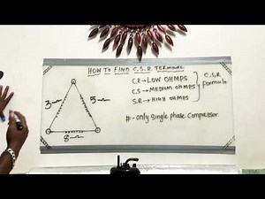 How To Find C,S,R Terminal In Compressor (Single phase)