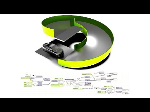 Rhino & Grasshopper Spiral Ramp Parametric Architecture