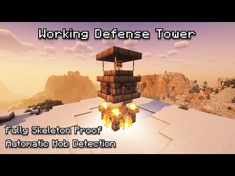 How To Make a Working Defense Tower in Minecraft