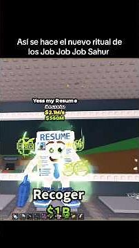 Nuevo ritual de los Job Job Job Sahur resumen#stealabrainrot #brainrot #roblox #ventaveraniega #fyp