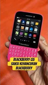 Blackberry Q5 dibuat untuk menyelamatkan blackberry dari gempuran android #blackberry #nokia