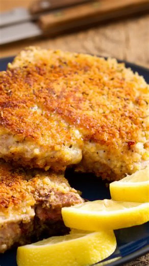 Looking for the perfect pork chop recipe look no further my Applebee’s Parmesan crusted pork chop. Oh so good whether you air fry big fried pan fry or grill. This is the perfect recipe for you, especially for Mondays. If you want the recipe type pork chops in the comments and I’ll message you the recipe. #airfryerrecipes #easyrecipes #airfryer #quickmeals #pork | Fork To Spoon
