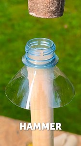 Clothes Hanger from Stick and Bottle | 5-Minute Crafts