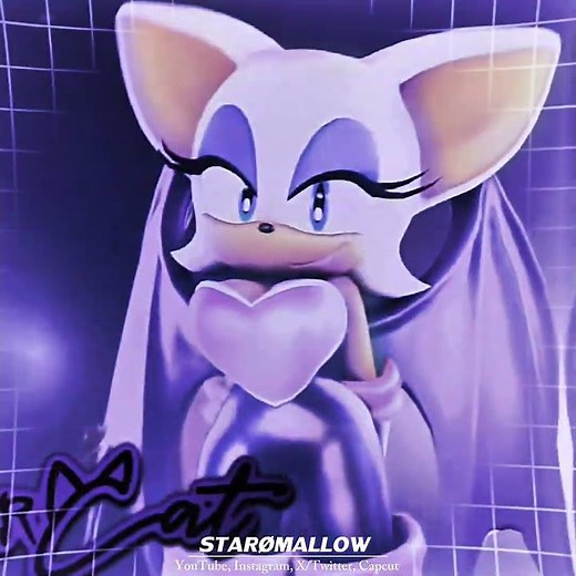 rouge the bat edit || LABIAL BLOSSOM animation || #4k #edit #capcutediting
