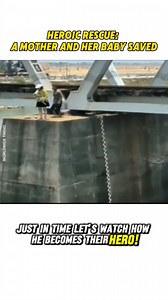 Heroic Rescue: Mother and Baby Saved from Bridge Jump! #HeroicRescue #bridgejumping #motherandchild #LifeSavingAction #CommunityHeroes | Worldwide Trend