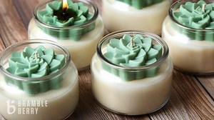 There are plenty of ways to get creative with candles. For this Succulent Candle Project, a simple embed elevates it to something unique. #CandlesBB Get the full instructions and ingredients here: https://bberry.studio/succulent_candle | Bramble Berry